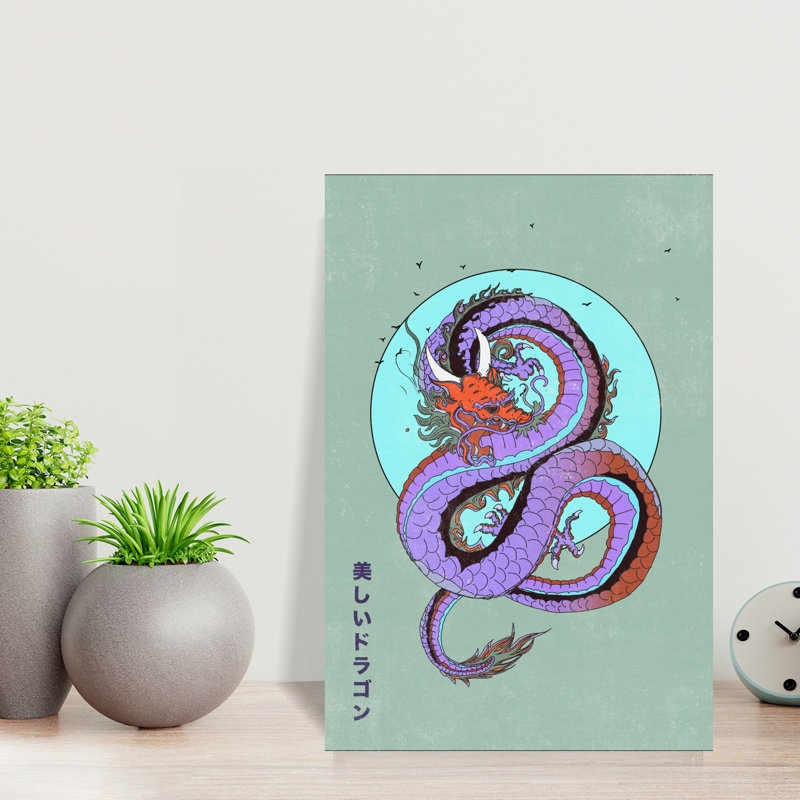Art contemporain contemporain audacieux, oiseau, H 18 po x l 12 po