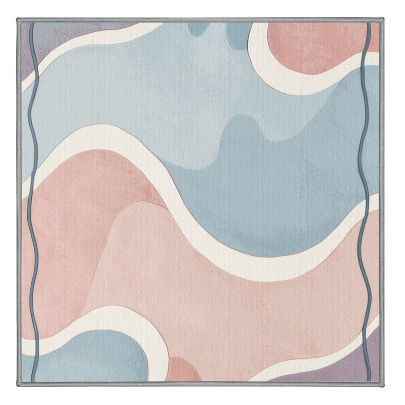 Iridescent Pools Rug, Square 7'