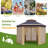 13x13 Pop Up Gazebo Outdoor Hexagonal Canopy Tent with Mosquito Netting Sides Instant Patio Canopy Shelter, Rain & UV Resistant PA Coated Fabric, for Patios, Garden, Parties-112658398