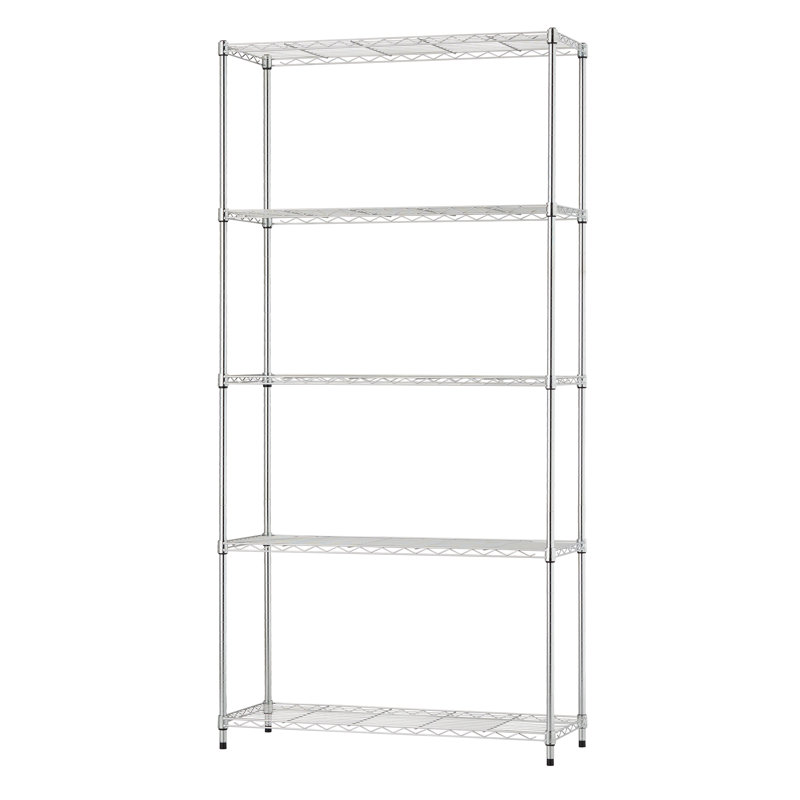  Basics Ecostorage® 5-tier Nsf 36"x14"x72" Wire Shelving Rack / Chrome, Chrome