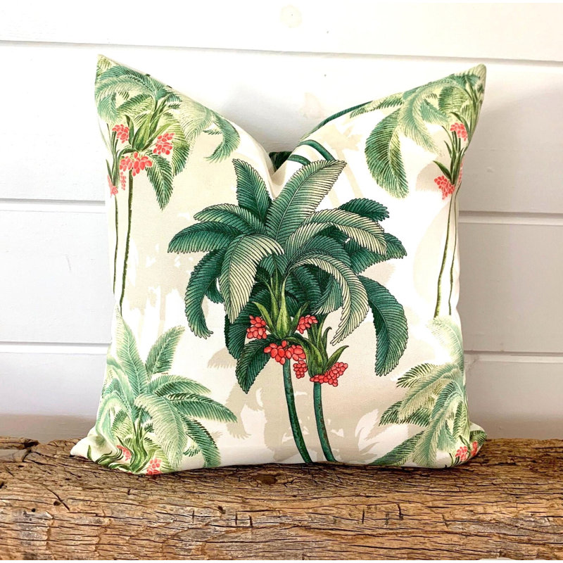 Housse de coussin d'extérieur Green Beige, Carré 21 po