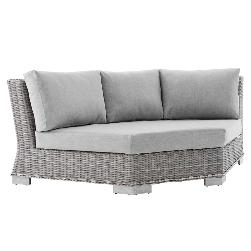 Chaise de coin d'extérieur Conway Sunbrella, Gris
