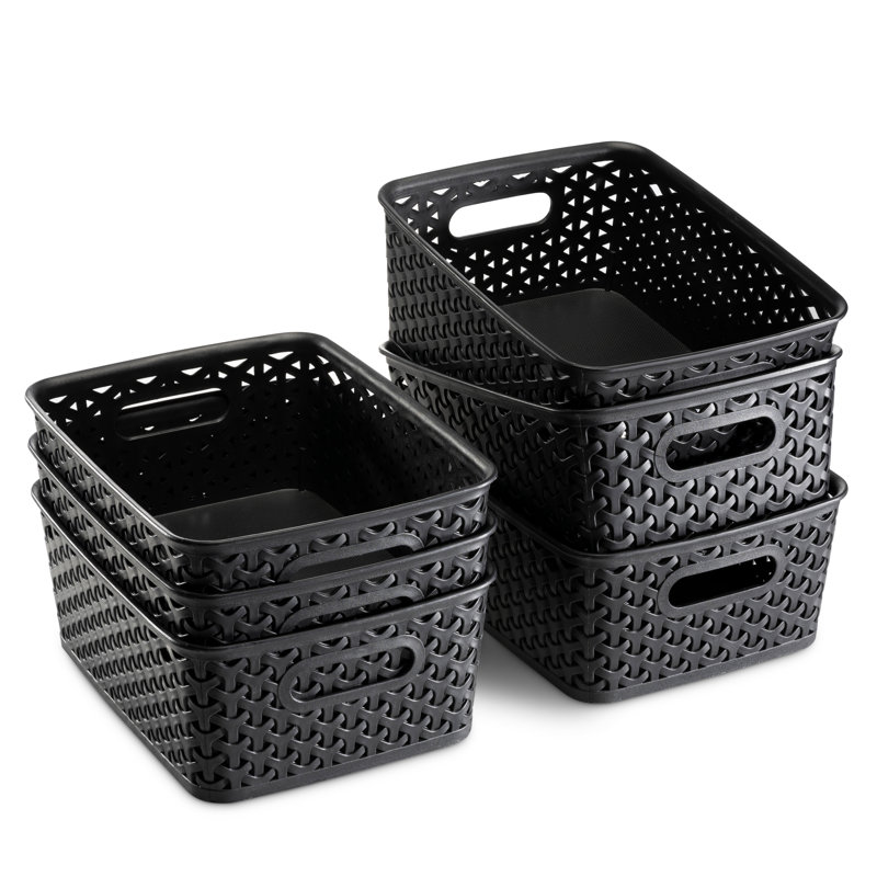 Hasson Plastic General Basket 6 Set