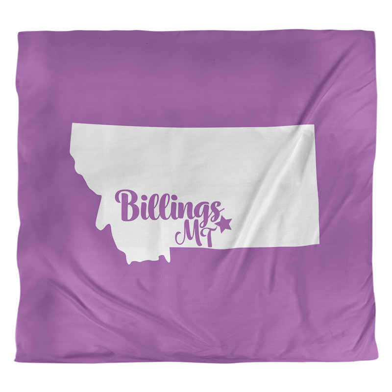 Housse de couette billings montana, Housse de couette pour très grand lit, Vert, Microfibre