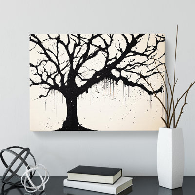 Ethereal Tree Abstract - Wrapped Canvas