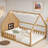 Ariyanah Wood House Bed With Window, Fence And Led Design-315467249