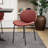 Modern PU Leather Dining Chair with Iron Frame, Comfortable and Beautiful Side Chair for Kitchen and Dining Room-932253035-896627635
