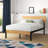 Graham Sleek Bed Frame with Solid Wood Headboard-21440702
