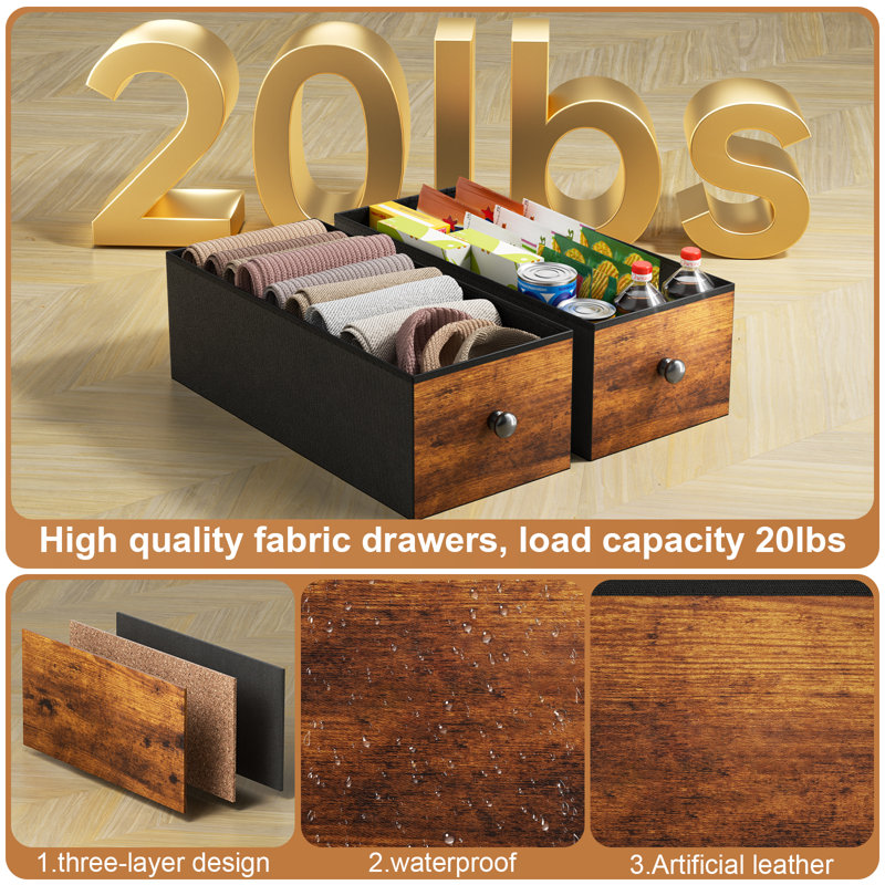 Narrow Dresser with Charging Station White Dresser with 4 Drawer Slim Chest of Drawer Bathroom Pazo, Brown