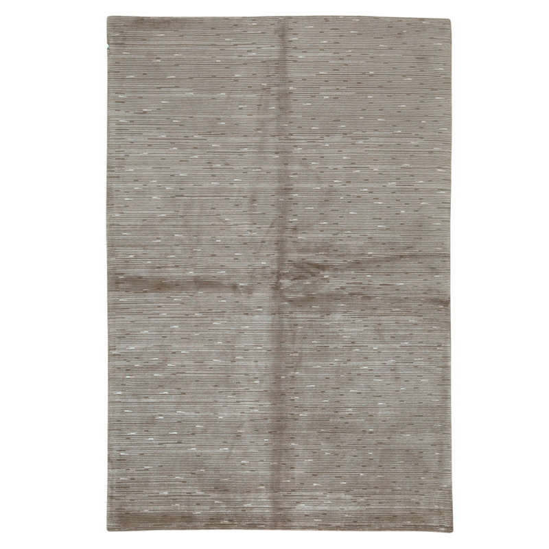 Hand Knotted Area Rug in Olive