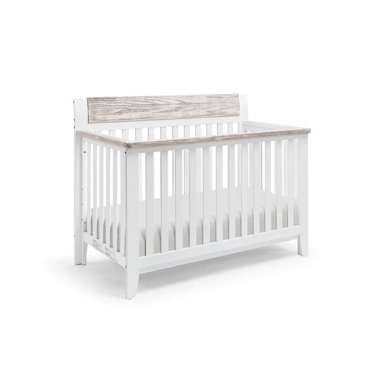 Lit de bébé convertible 4-en-1 Hayes - blanc / naturel