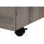 Classeur moderne avec roulettes, rangement, taupe, roulettes de style bureau, tiroirs, stratifié taupe,