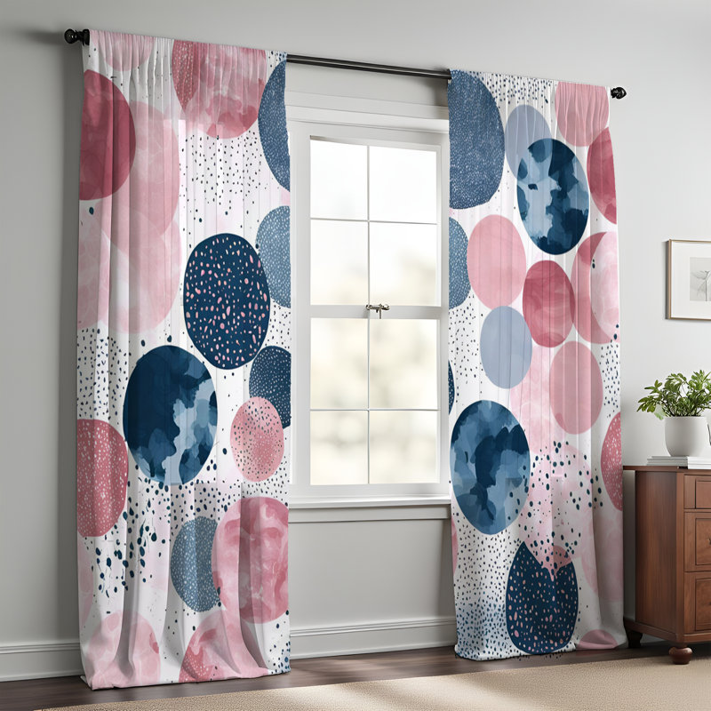 Paire de rideaux en polyester filtrant la lumière Dyonisia, L 20 po x L 52 po