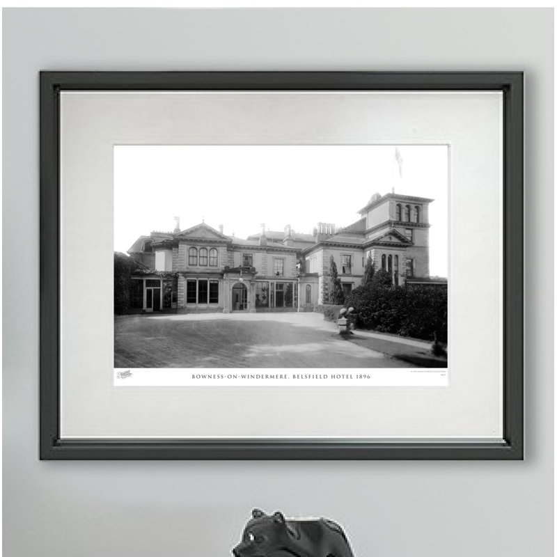 Bowness-on-Windermere, Belsfield Hotel 1896 by Francis Frith - Single Picture Frame Print, 28cm H x 36cm W x 2.3cm D