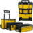 Stalwart Portable Tool Box with Wheels Stackable 3-in-1 Tool Chest Foldable Comfort Handle and Latches