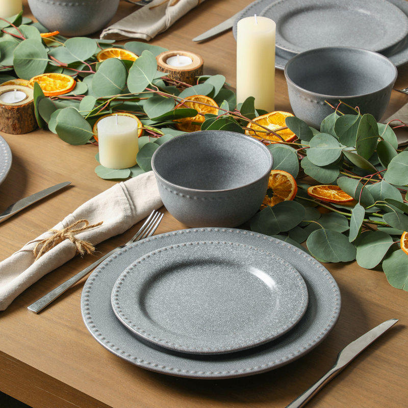 Service de table 12 pièces Stone Lain Comet, Gris