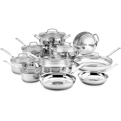 Chef's Classic™ Stainless 3 Quart Saucepan with Cover 