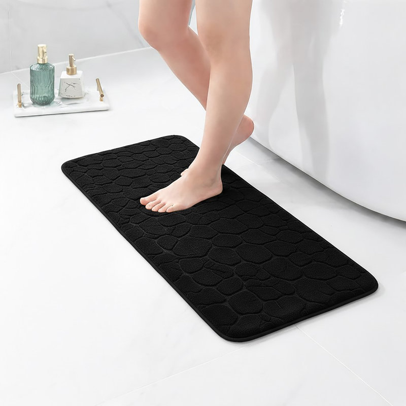 Tapis de couloir Pebble - Mousse à mémoire de forme - L 48 po x l 18 po pour la cuisine, la salle de bain et plus