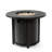 32Inch Round Steel Fire Pit Table With Steel Lid And Lava Rocks
