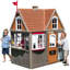111.76cm W x 182.88cm D Outdoor Solid Wood Playhouse with Kitchen