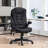 6 Point Vibrating Massage Office Chair With Lumbar Heat Black-1957219635