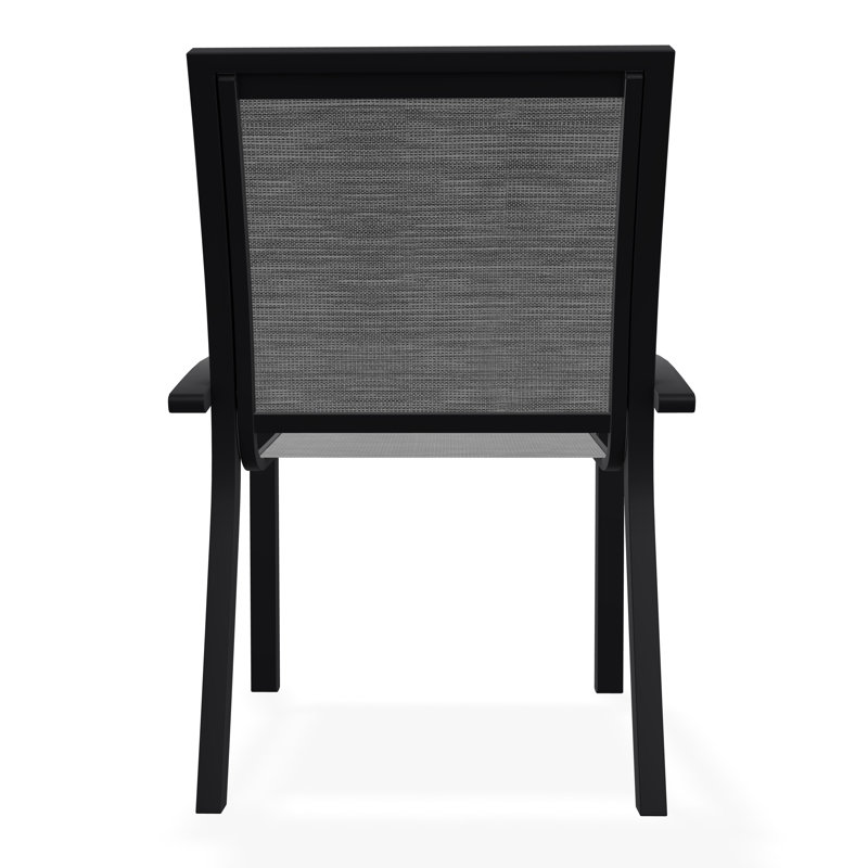 Kendall Outdoor Dining Chair, Black, Collect Charcoal