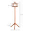 Jairo Wood Freestanding Hopper Bird Feeder