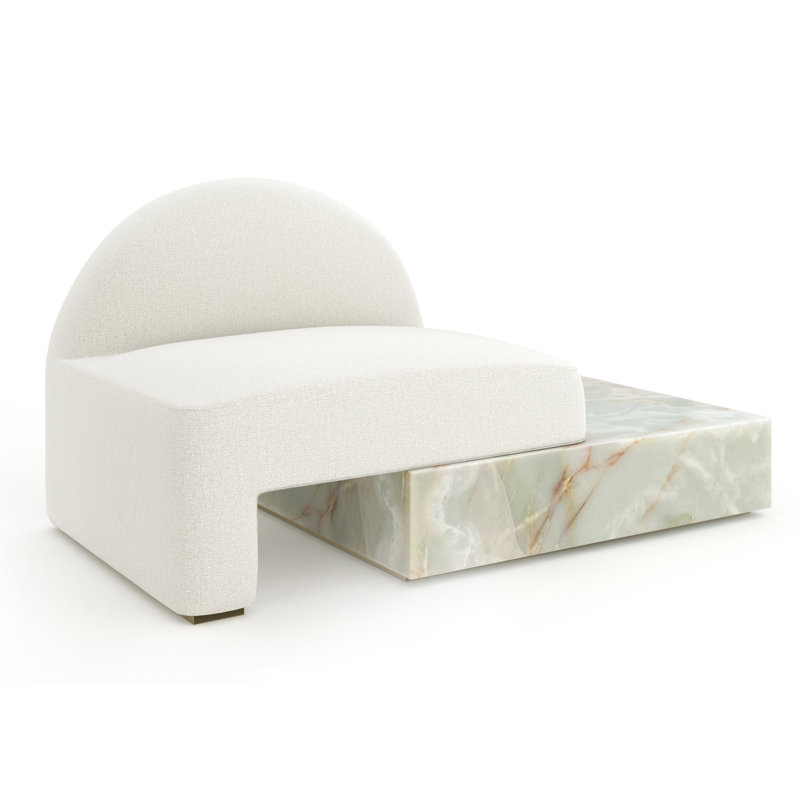 Caracole Linen Chaise Lounge