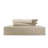 Solayne 100% Washed Cotton Duvet Cover Set with Faux Hemp Texture, Solid Color, Zipper Closure and Corner Ties-111685168-111685185