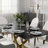 Zagan 7-Piece Modern Dining Room Sets, Sintered Stone Tabletop Kitchen Dining Table Set with 6 PU Upholstered Chairs-561493844-576459462-753639885