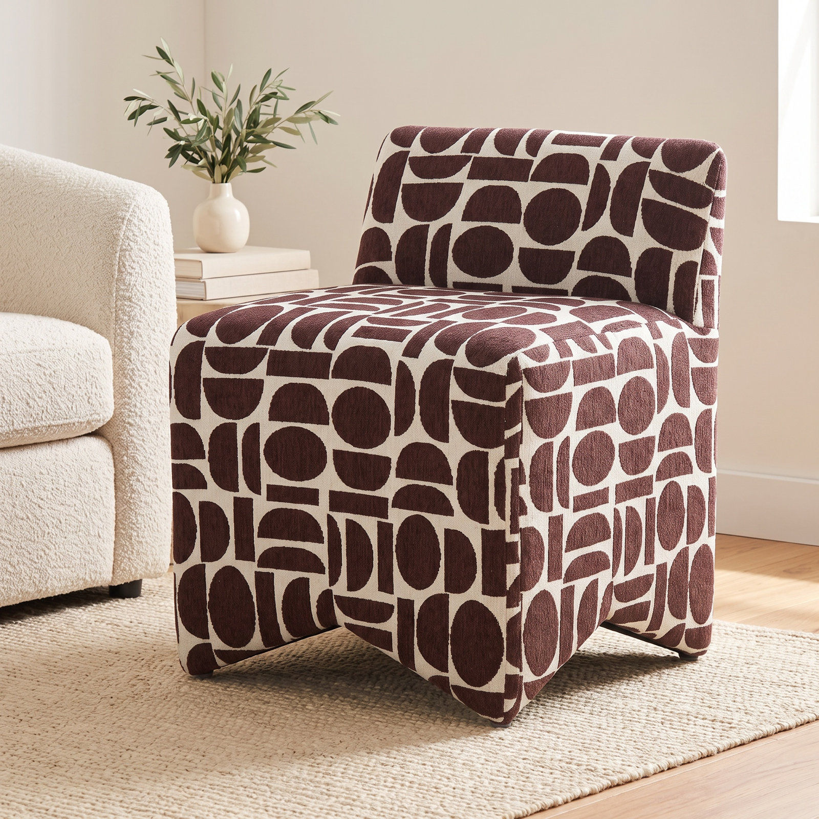 Chalkhill Accent Stool, Merlot