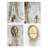 French Ribbon Gold Wall Candle Holder