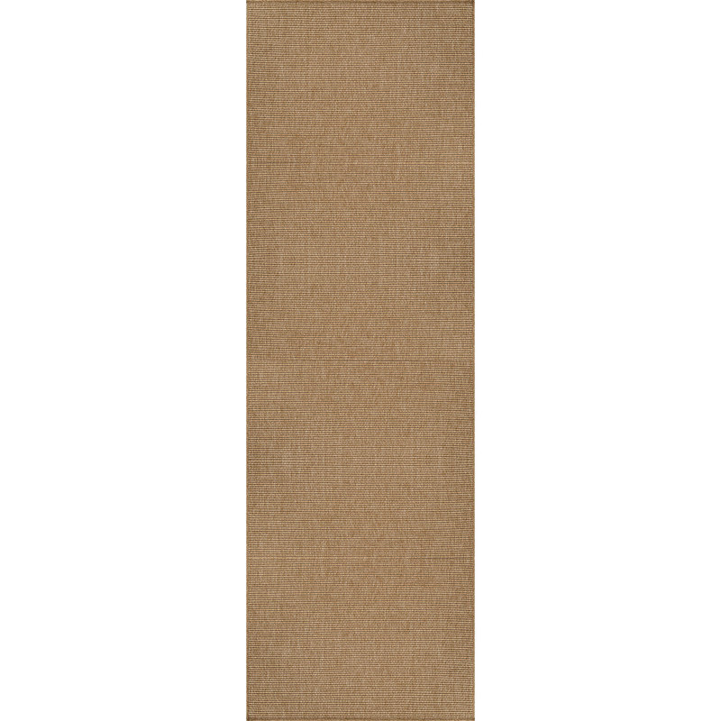 Indoor Outdoor Area Rug, Runner 2' x 7', Beige