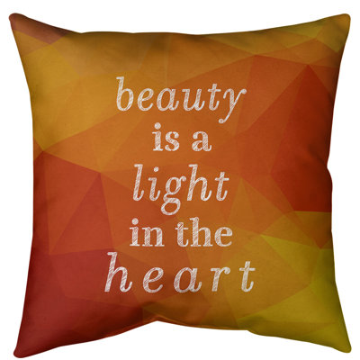 Gemstone Beauty Inspirational Floor Pillow