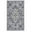Tapis oriental en polyester tissé à la machine en gris clair / beige Lonon-180944931