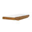 Chaise longue en bois d'acacia avec coussin mince 2 fois-1733378371