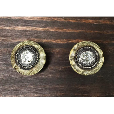 Paquet multiple de poignées rondes de 1 po de diamètre peint à la main