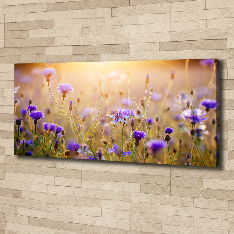 Field Flowers - Wrapped Canvas Print