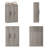 3 Door Wardrobe Armoire with Hanging Rod and Storage Shelves for Bedroom Organization-1890546020