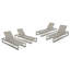 Ensemble de chaise longue inclinable Roberson