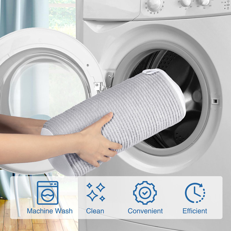 Sacs pour machine à laver les chaussures, sac à linge réutilisable pour laveuse et sécheuse, Gray