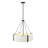 Millennium Lighting Telfar 3 Light Pendant Light with White Fabric Shade-103500876