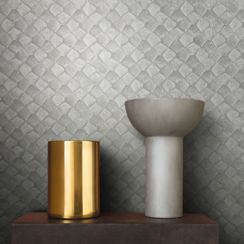 Eclectic 33cm x 70cm Wallpaper Roll, Beige
