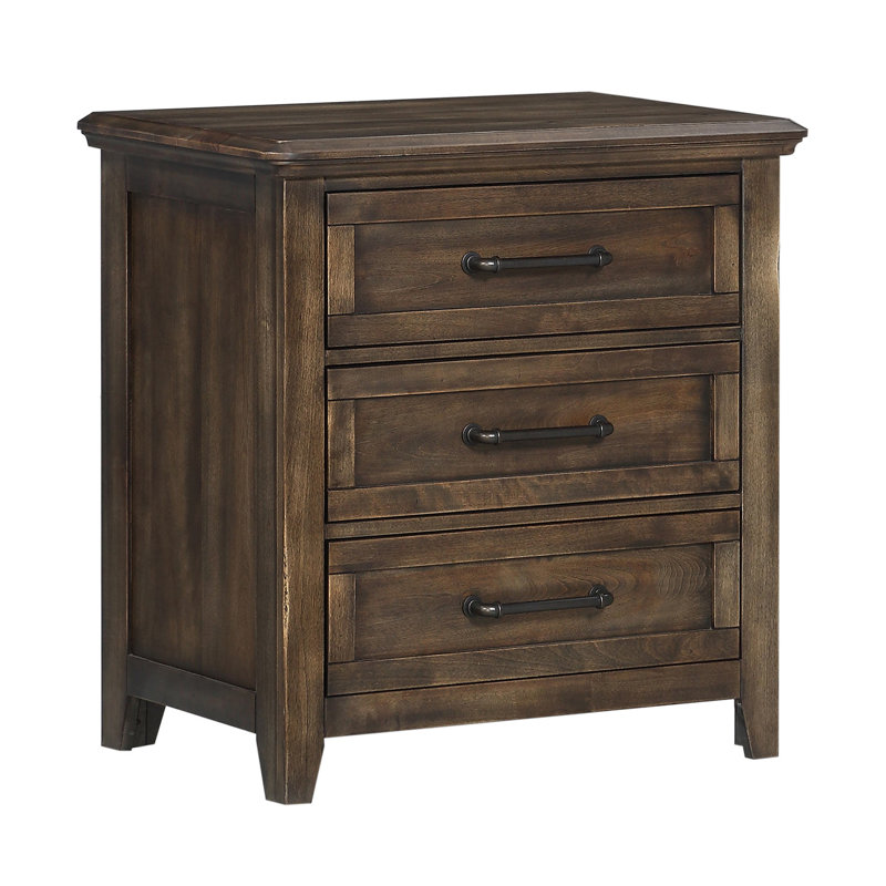Table de chevet 3 tiroirs Longwood