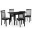Exeter 4 -Person Butterfly Leaf Rubberwood Solid Wood Dining Set-69775832