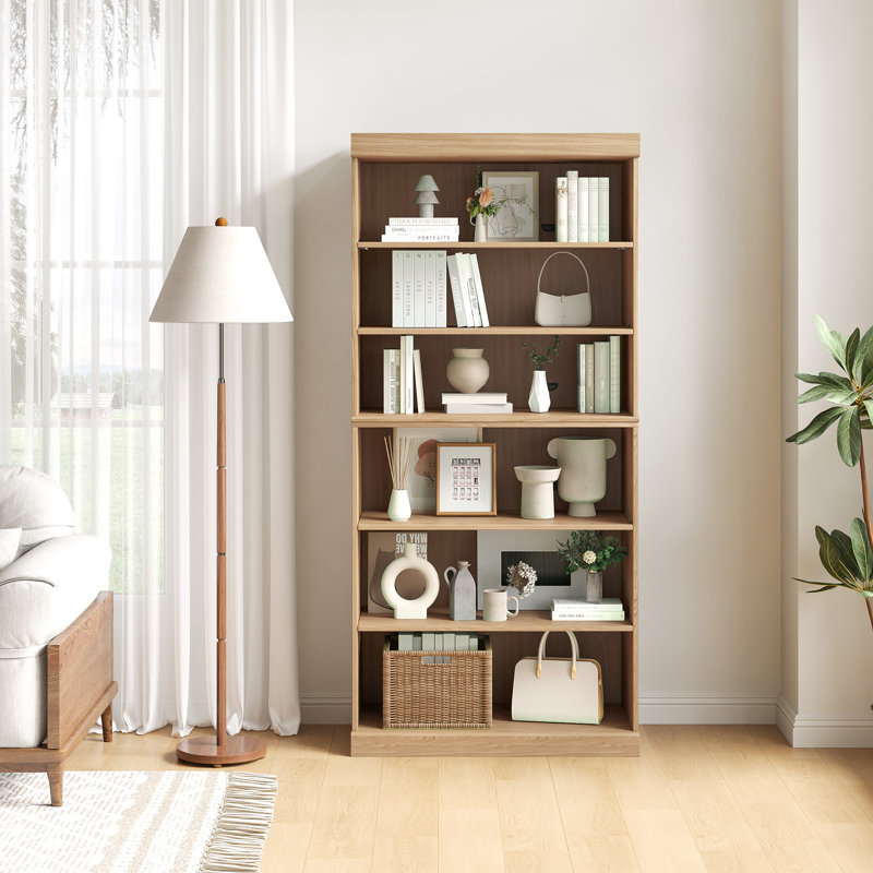 Bibliothèque 67 po H x 31 po, (6 tablettes) H 170,2 po x l 78,7 po x P 40,6 po, Naturel