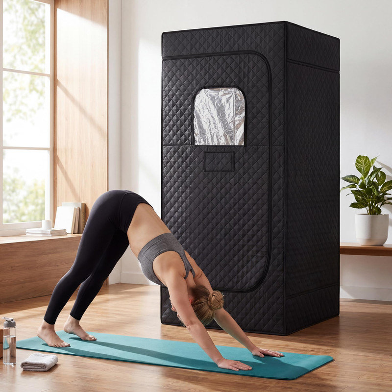Portable Steam Sauna Tent for Home – Personal Indoor Spa with Steamer, Remote & Folding Chair