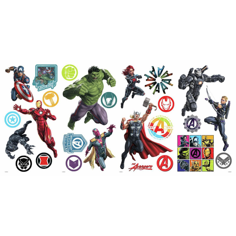 Décalcomanie murale avengers et colle classic