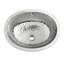 Lavabo sous-comptoir décoratif 18 po Whitehaus avec surface texturée martelée et trop-plein Whitehaus-2915965