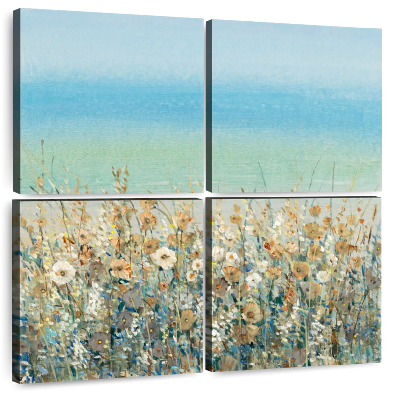 Alvord Shoreline Flowers II, H 18 po x l 18 po